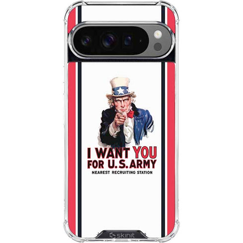 Uncle Sam Vintage War Poster Google Pixel 10 Pro XL Clear Case